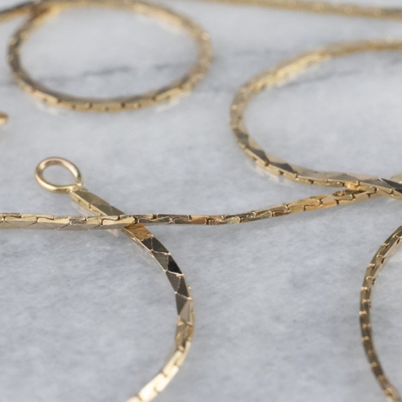 Jewelry Luxurious 14k Gold Cobra Cut Chain Poshmark